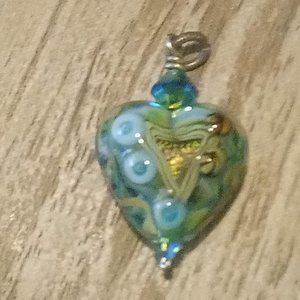 Artisan Handcrafted Dichroic Art Glass Pendant